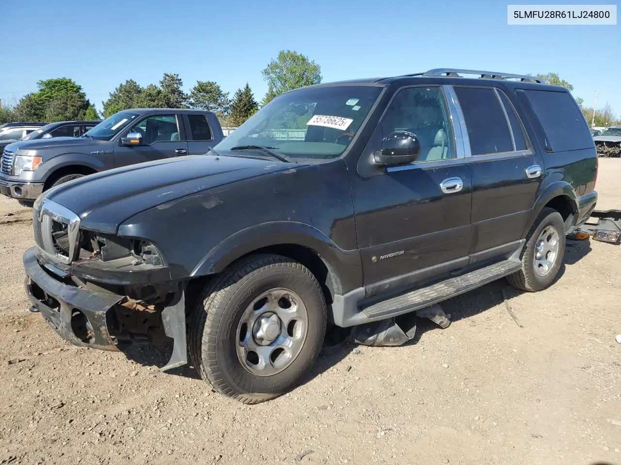 2001 Lincoln Navigator VIN: 5LMFU28R61LJ24800 Lot: 55736625
