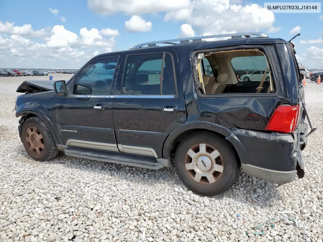 2003 Lincoln Navigator VIN: 5LMFU27R33LJ18148 Lot: 62280365