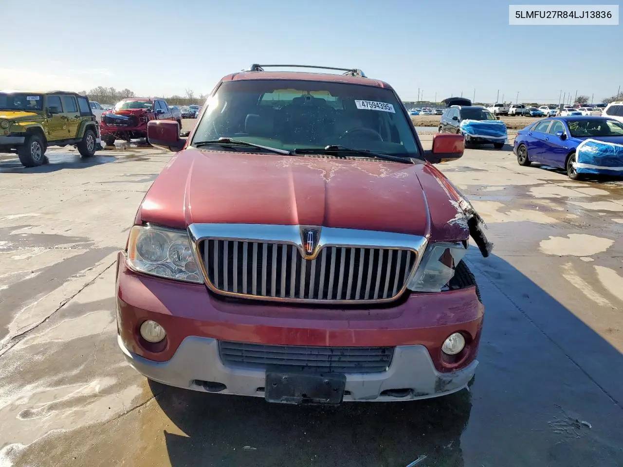 2004 Lincoln Navigator VIN: 5LMFU27R84LJ13836 Lot: 47594395