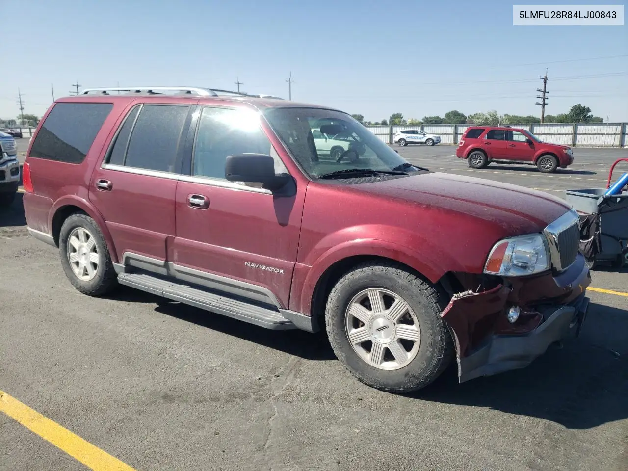 2004 Lincoln Navigator VIN: 5LMFU28R84LJ00843 Lot: 61247165