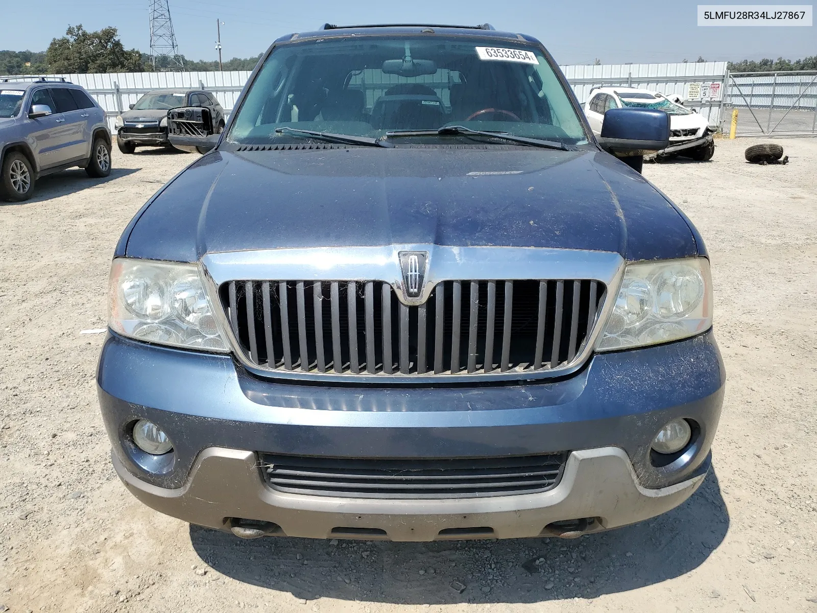2004 Lincoln Navigator VIN: 5LMFU28R34LJ27867 Lot: 63533654
