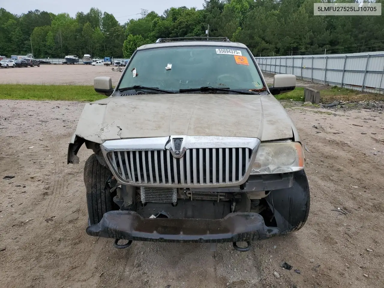 2005 Lincoln Navigator VIN: 5LMFU27525LJ10705 Lot: 55694375