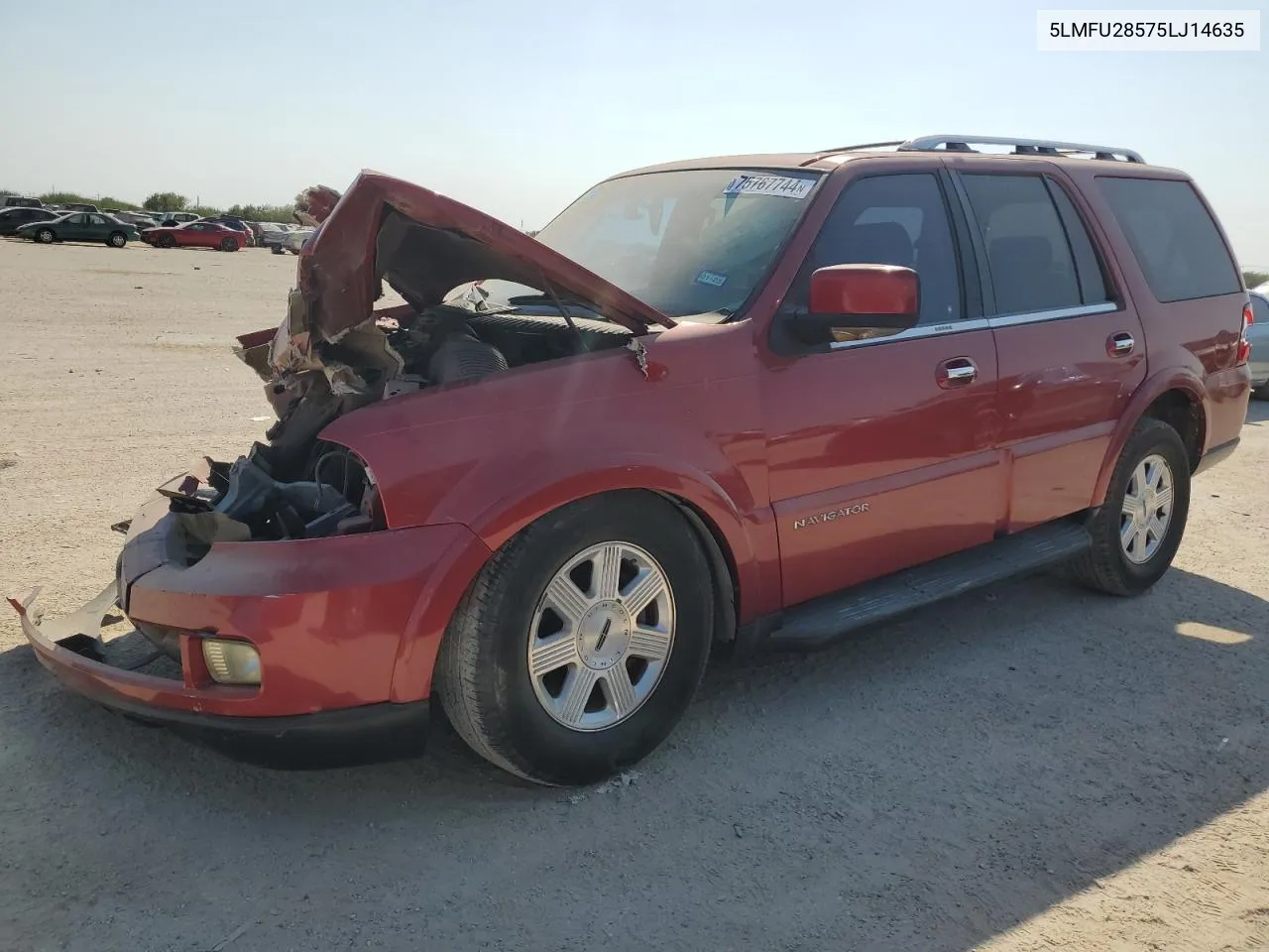 2005 Lincoln Navigator VIN: 5LMFU28575LJ14635 Lot: 75767744