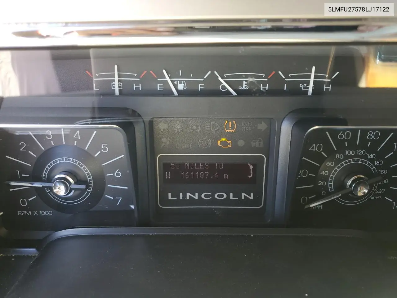 2008 Lincoln Navigator VIN: 5LMFU27578LJ17122 Lot: 53037415