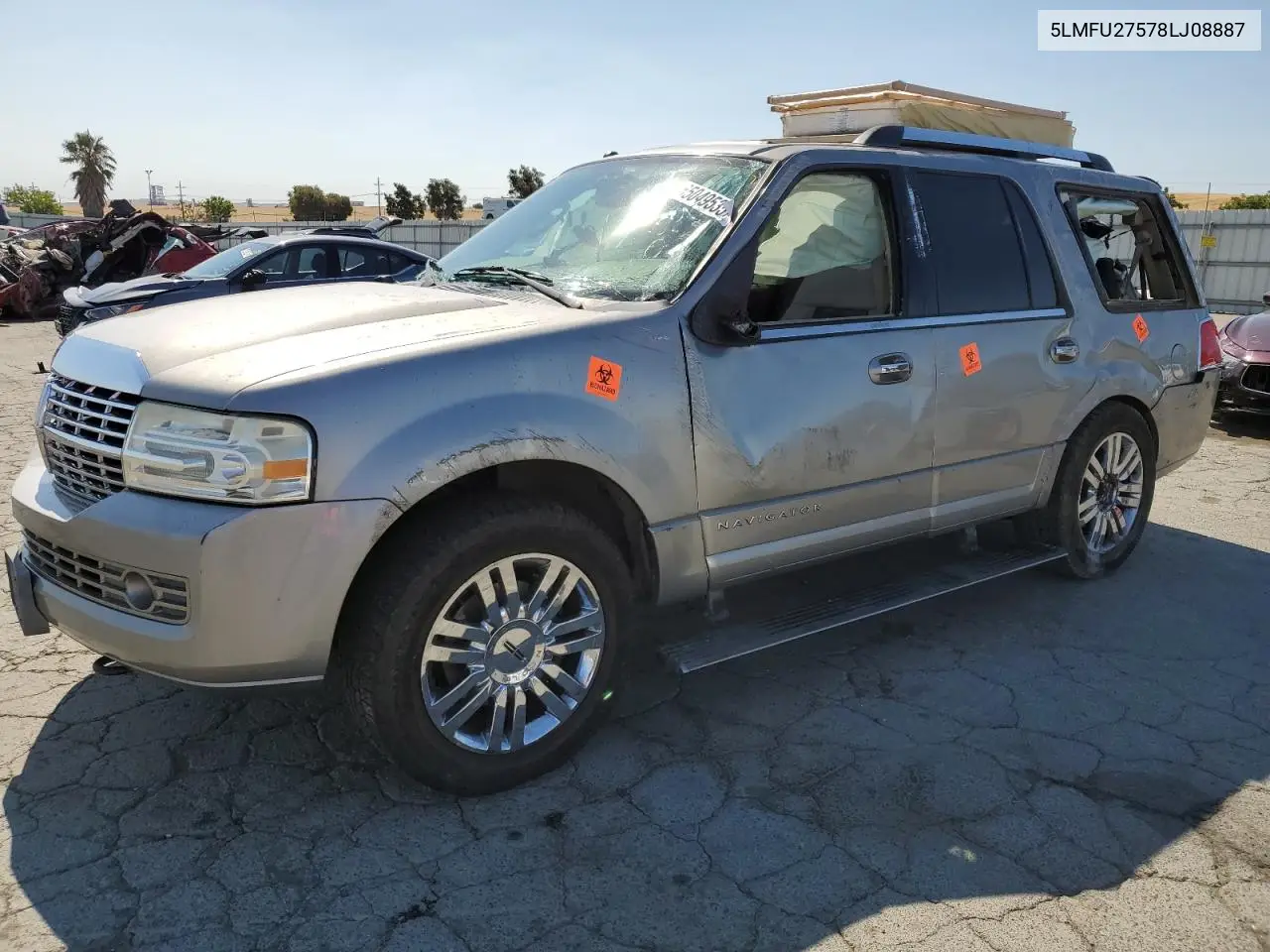 2008 Lincoln Navigator VIN: 5LMFU27578LJ08887 Lot: 65049535