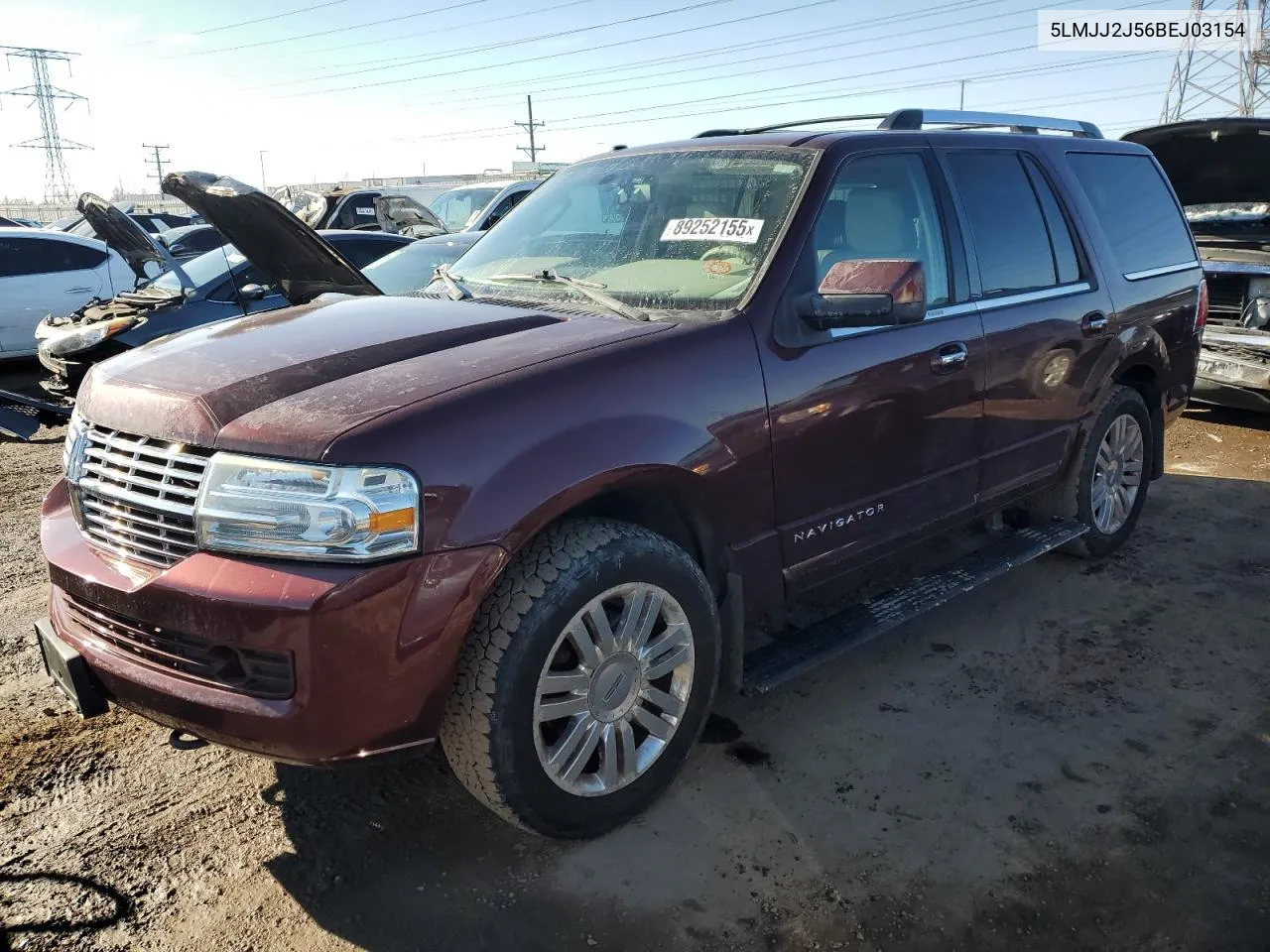2011 Lincoln Navigator VIN: 5LMJJ2J56BEJ03154 Lot: 89252155
