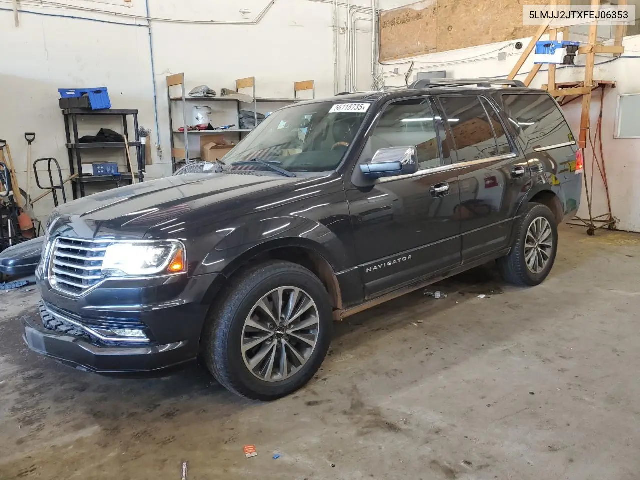 2015 Lincoln Navigator VIN: 5LMJJ2JTXFEJ06353 Lot: 56118735