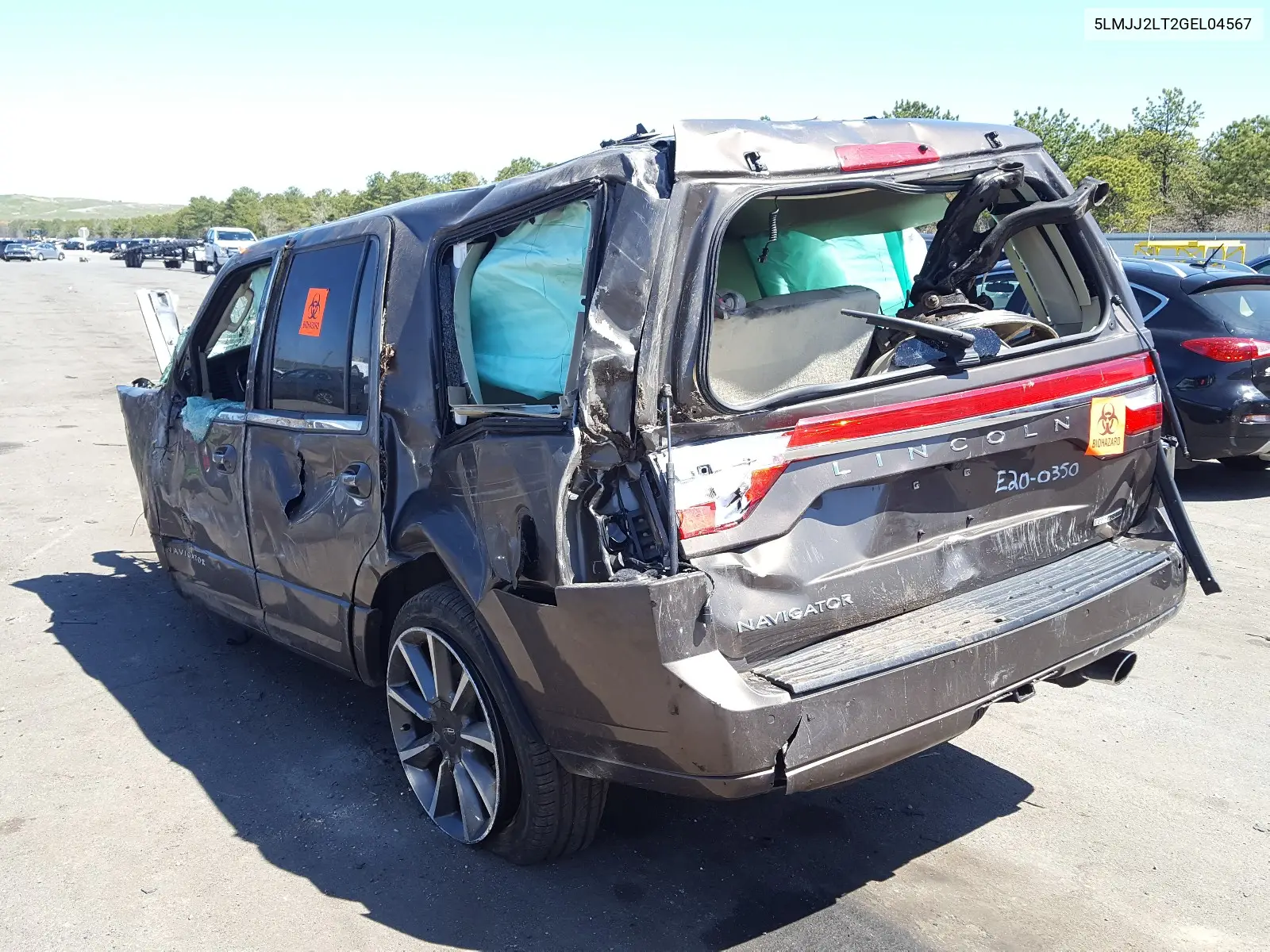 2016 Lincoln Navigator Reserve VIN: 5LMJJ2LT2GEL04567 Lot: 37650040