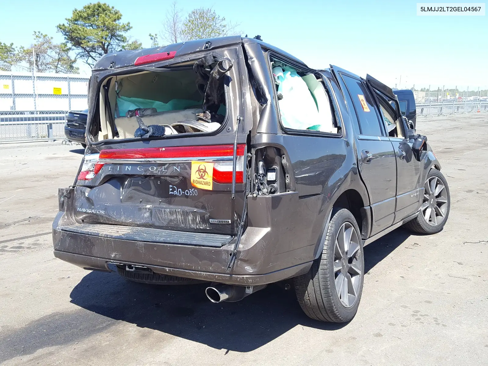 2016 Lincoln Navigator Reserve VIN: 5LMJJ2LT2GEL04567 Lot: 37650040