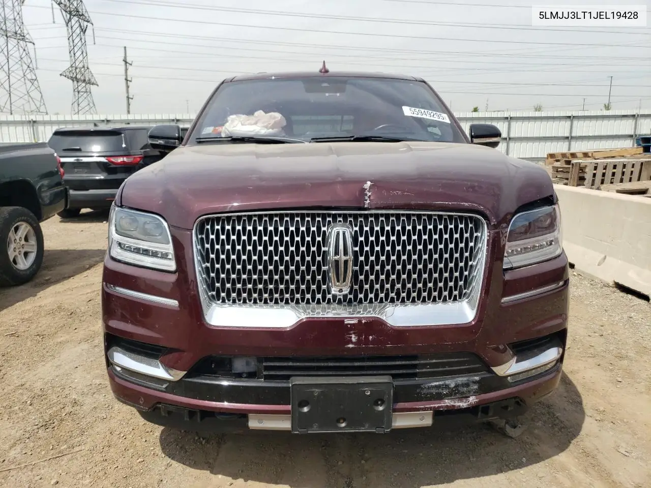 2018 Lincoln Navigator L Reserve VIN: 5LMJJ3LT1JEL19428 Lot: 55949295