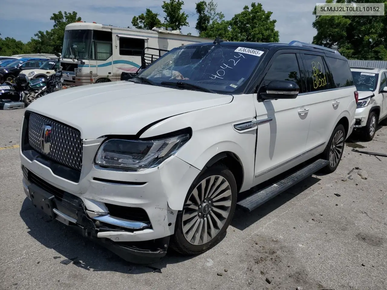 2020 Lincoln Navigator Reserve VIN: 5LMJJ2LT0LEL10152 Lot: 63636865
