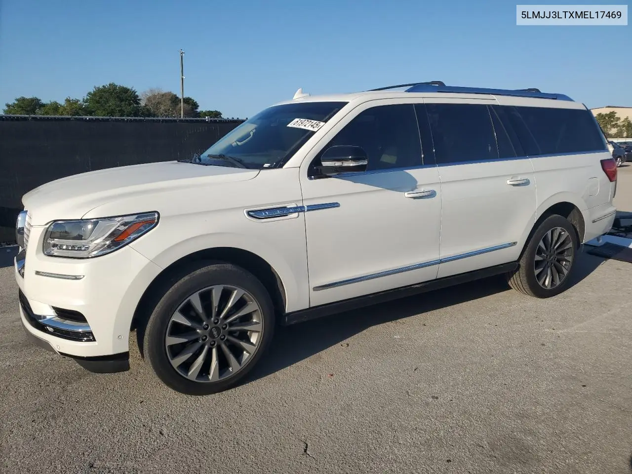 2021 Lincoln Navigator L Reserve VIN: 5LMJJ3LTXMEL17469 Lot: 61972145