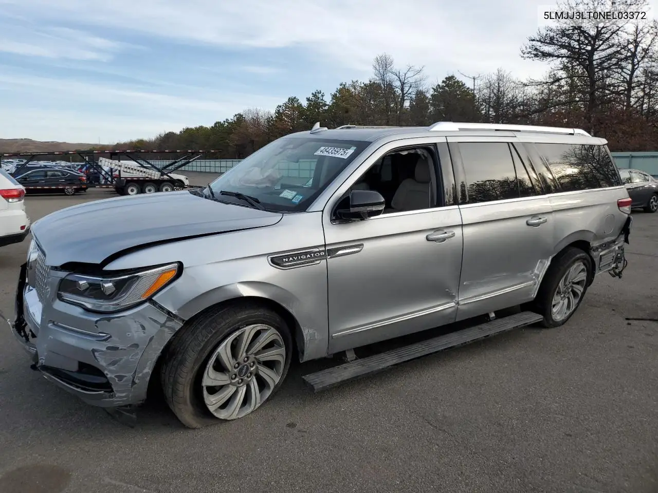 2022 Lincoln Navigator L Reserve VIN: 5LMJJ3LT0NEL03372 Lot: 48435975