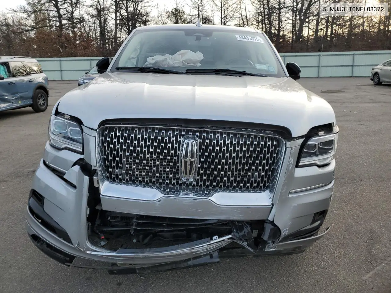 2022 Lincoln Navigator L Reserve VIN: 5LMJJ3LT0NEL03372 Lot: 48435975