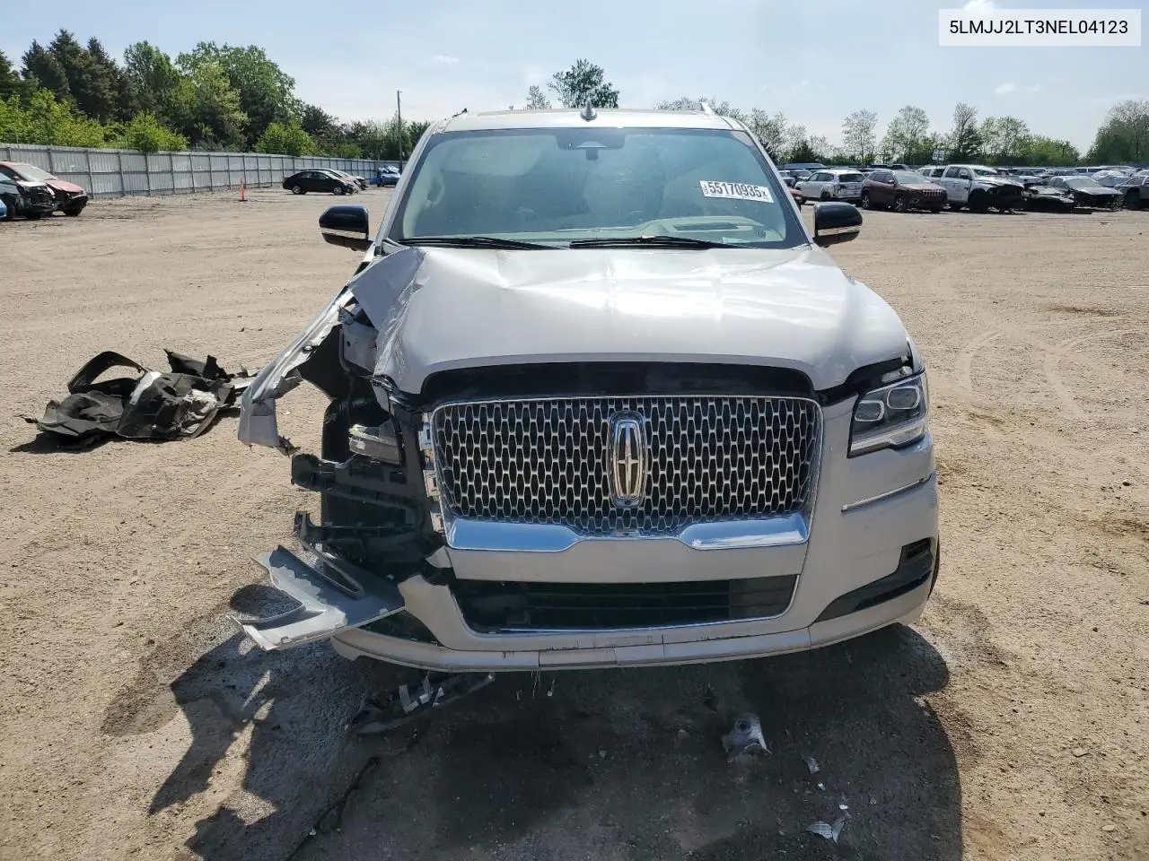2022 Lincoln Navigator Reserve VIN: 5LMJJ2LT3NEL04123 Lot: 55170935