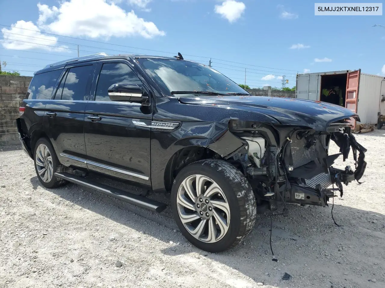 2022 Lincoln Navigator Reserve VIN: 5LMJJ2KTXNEL12317 Lot: 61246835