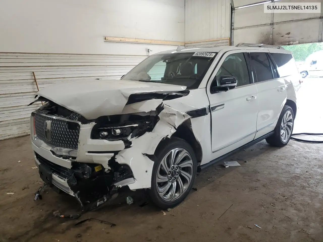 2022 Lincoln Navigator Reserve VIN: 5LMJJ2LT5NEL14135 Lot: 62092625
