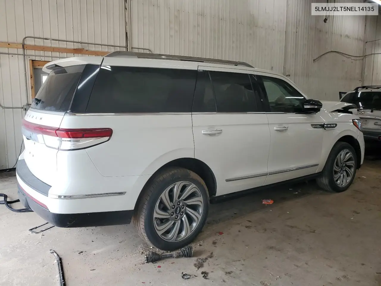 2022 Lincoln Navigator Reserve VIN: 5LMJJ2LT5NEL14135 Lot: 62092625