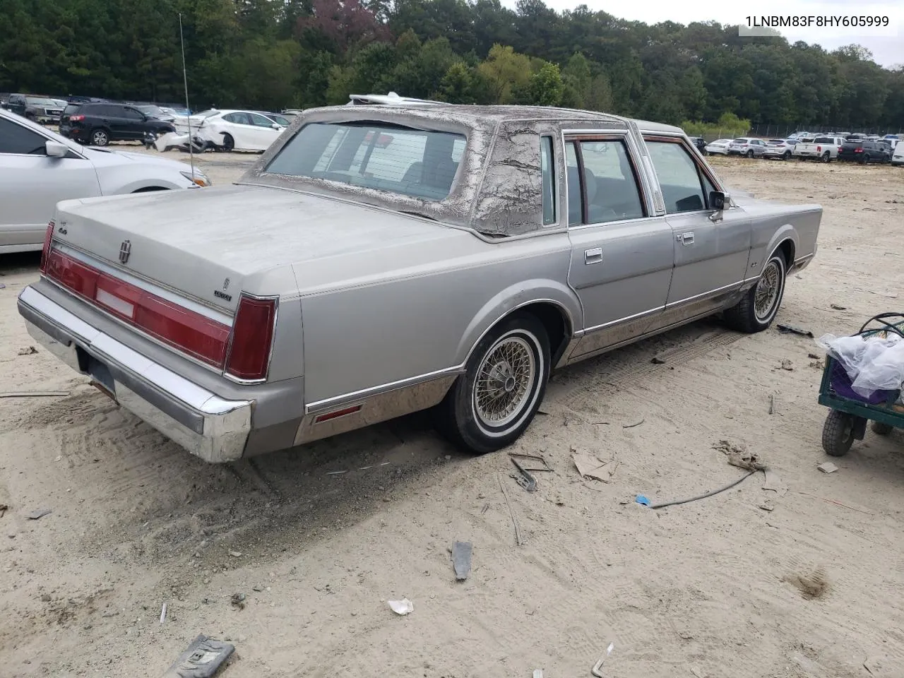 1987 Lincoln Town Car Cartier VIN: 1LNBM83F8HY605999 Lot: 73025444