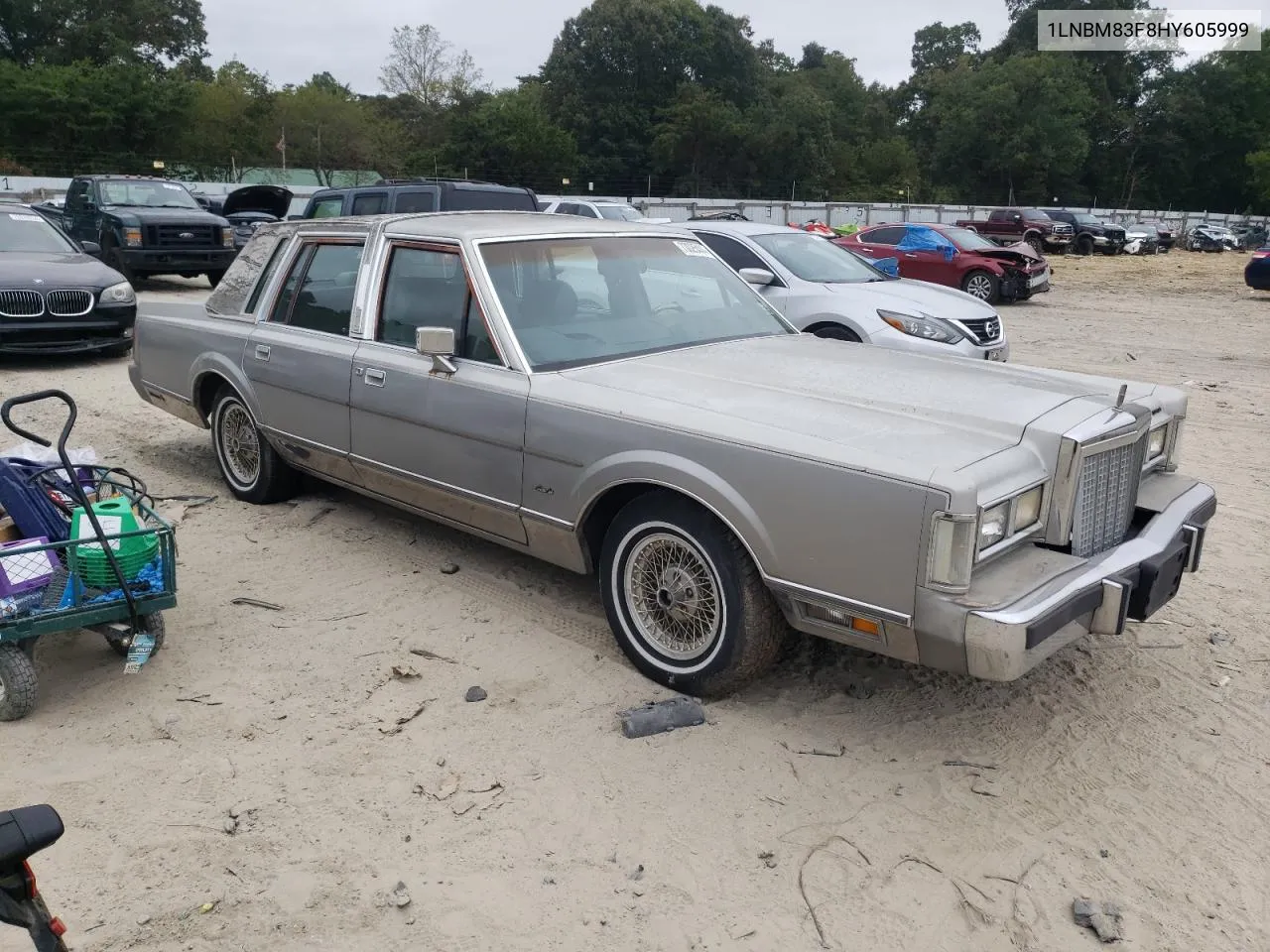 1987 Lincoln Town Car Cartier VIN: 1LNBM83F8HY605999 Lot: 73025444