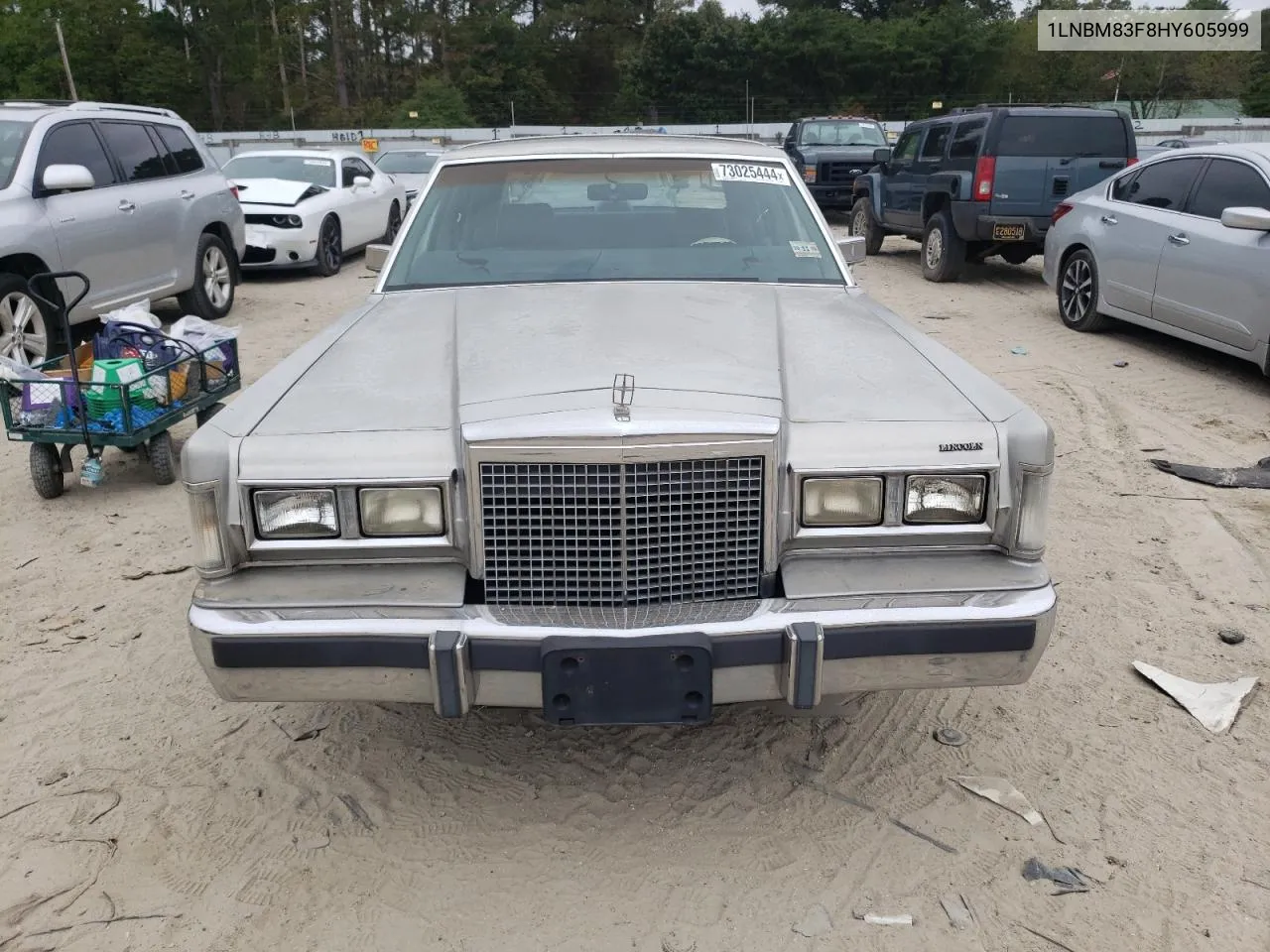 1987 Lincoln Town Car Cartier VIN: 1LNBM83F8HY605999 Lot: 73025444
