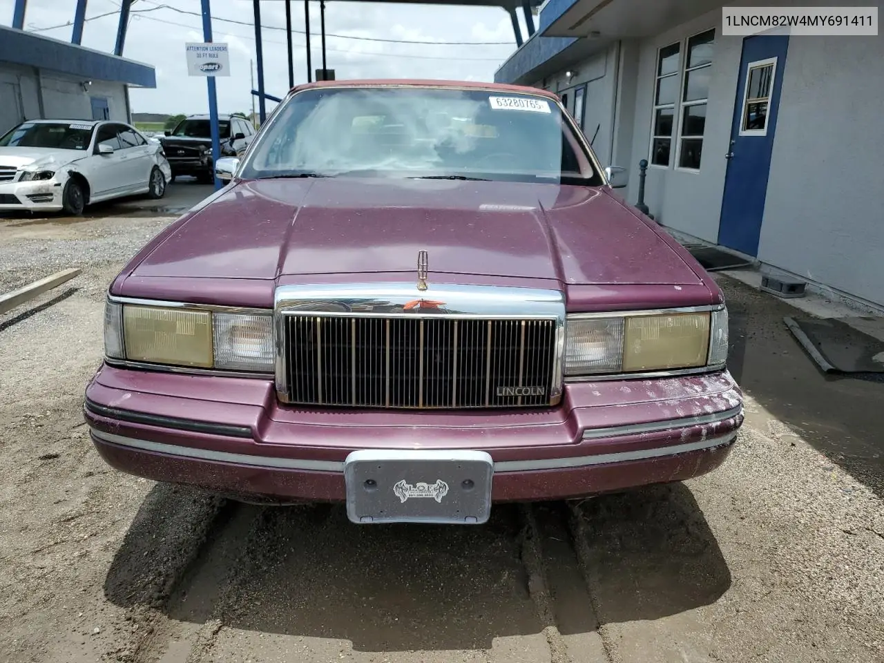 1991 Lincoln Town Car Signature VIN: 1LNCM82W4MY691411 Lot: 63280765