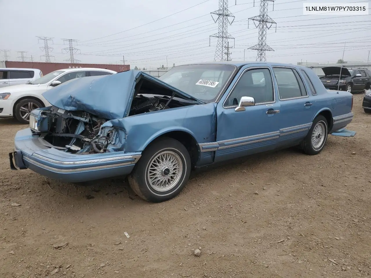1993 Lincoln Town Car Executive VIN: 1LNLM81W7PY703315 Lot: 60986195