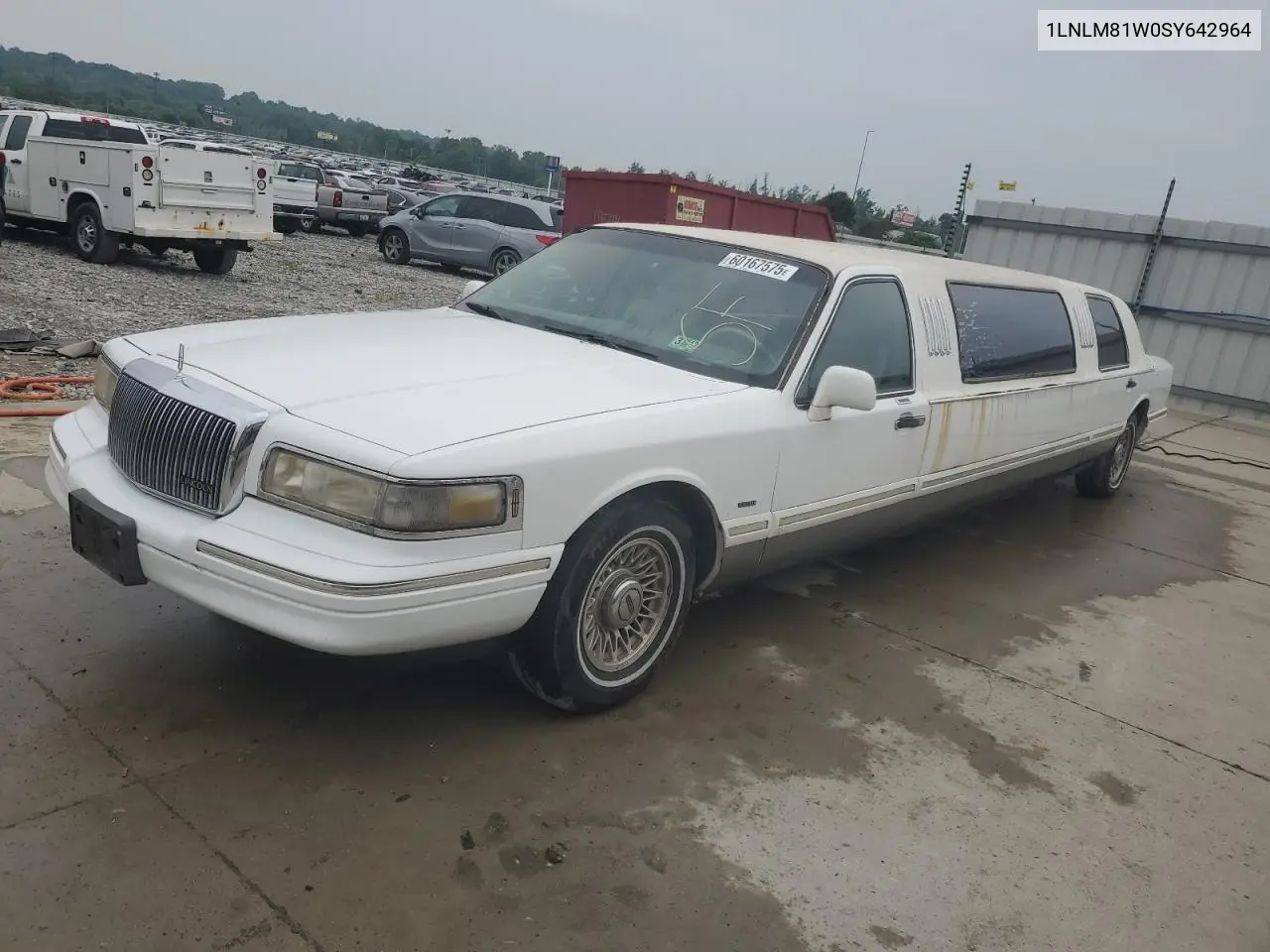 1995 Lincoln Town Car Executive VIN: 1LNLM81W0SY642964 Lot: 60167575
