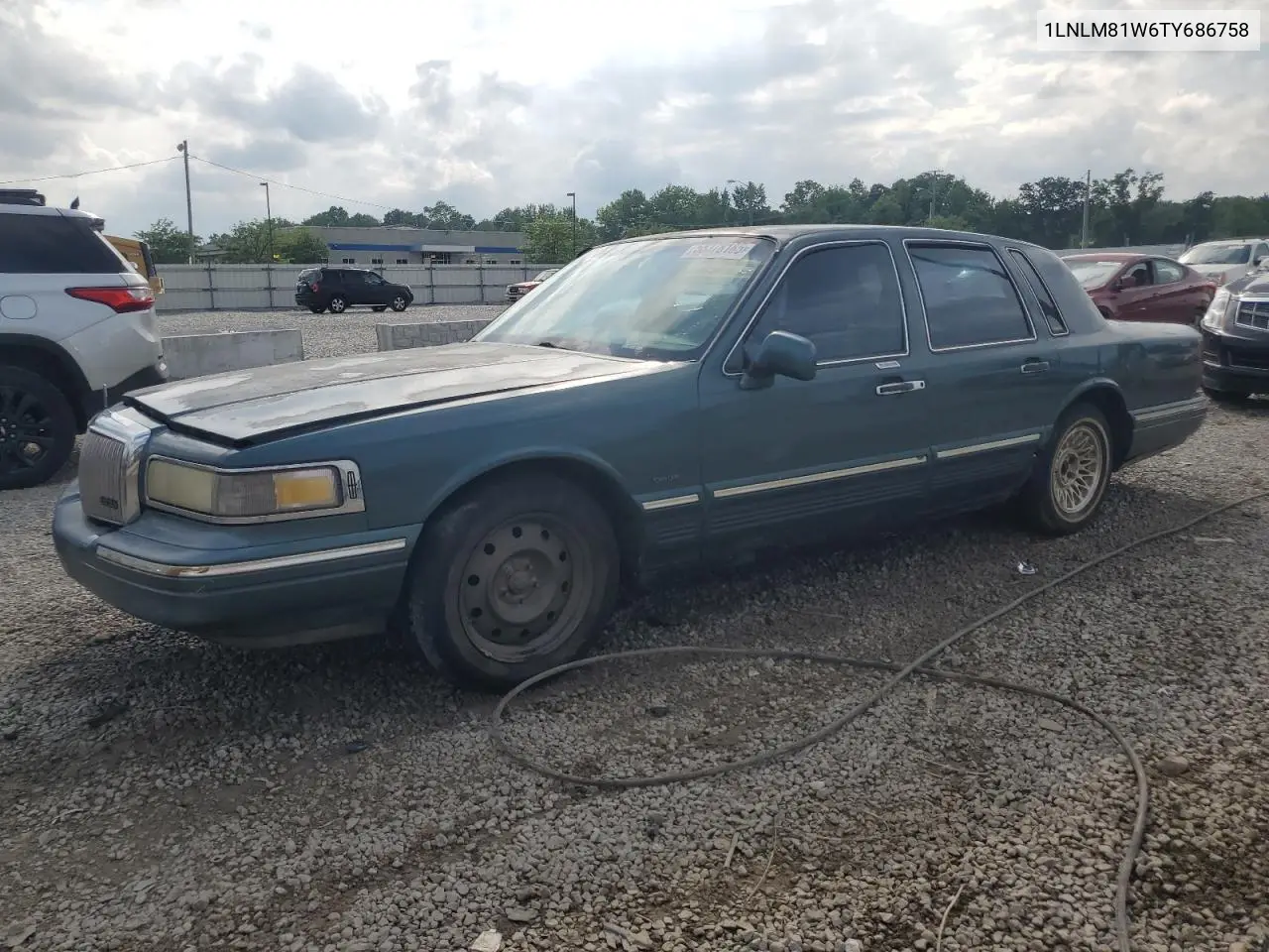 1996 Lincoln Town Car Executive VIN: 1LNLM81W6TY686758 Lot: 58378185
