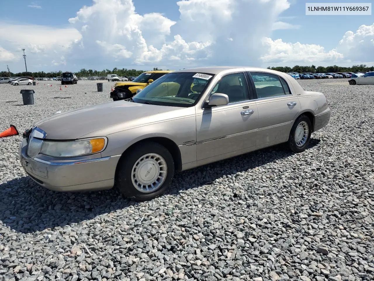 2001 Lincoln Town Car Executive VIN: 1LNHM81W11Y669367 Lot: 61468865