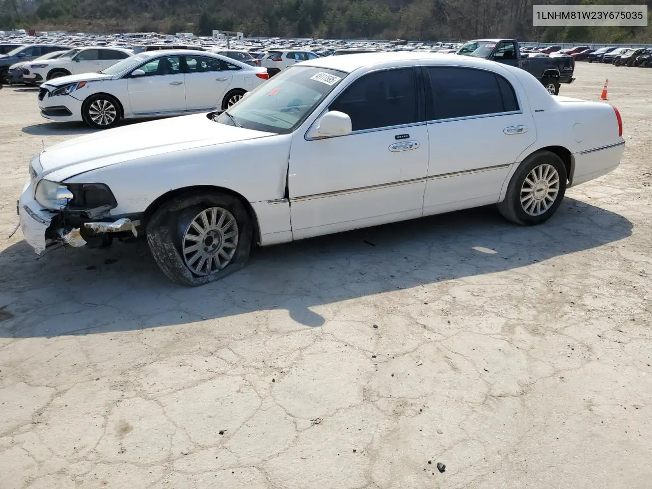 2003 Lincoln Town Car Executive VIN: 1LNHM81W23Y675035 Lot: 49111595
