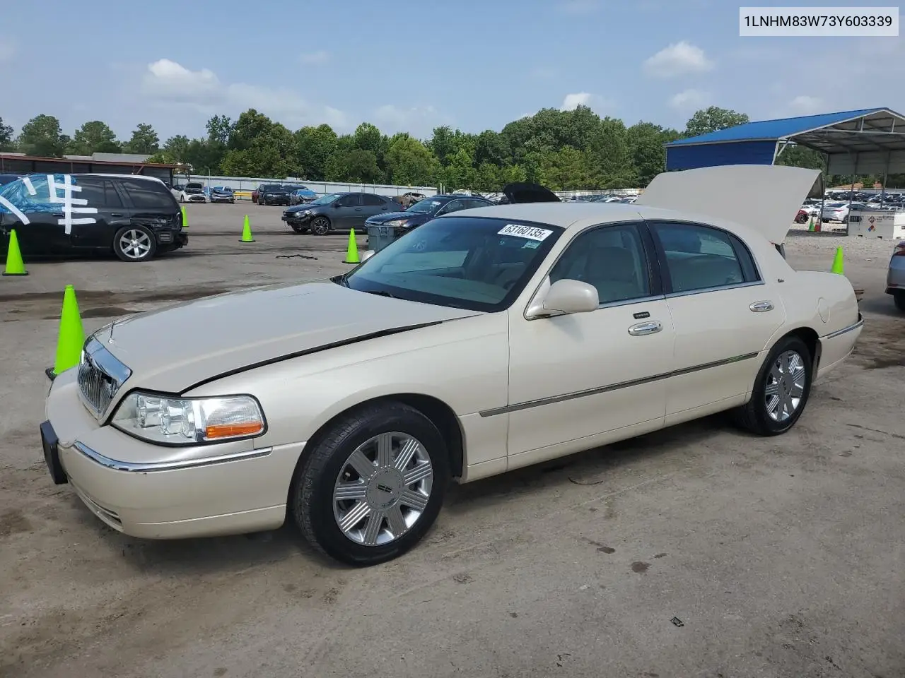 2003 Lincoln Town Car Cartier VIN: 1LNHM83W73Y603339 Lot: 63160135