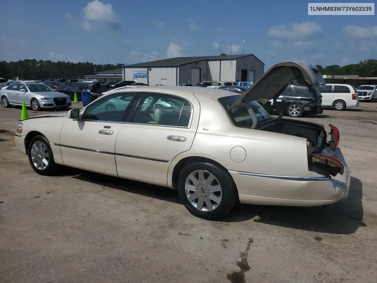 2003 Lincoln Town Car Cartier VIN: 1LNHM83W73Y603339 Lot: 63160135
