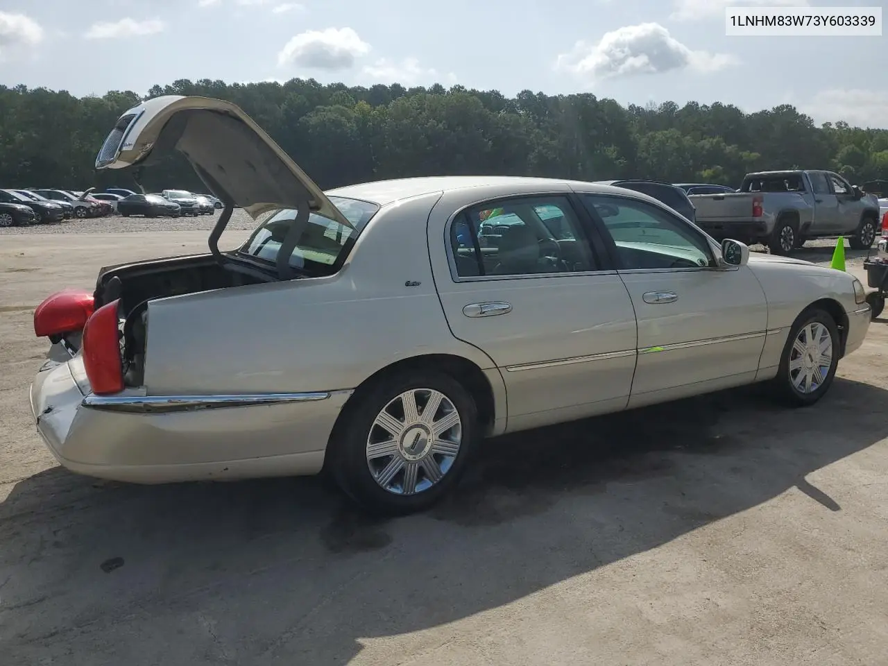 2003 Lincoln Town Car Cartier VIN: 1LNHM83W73Y603339 Lot: 63160135