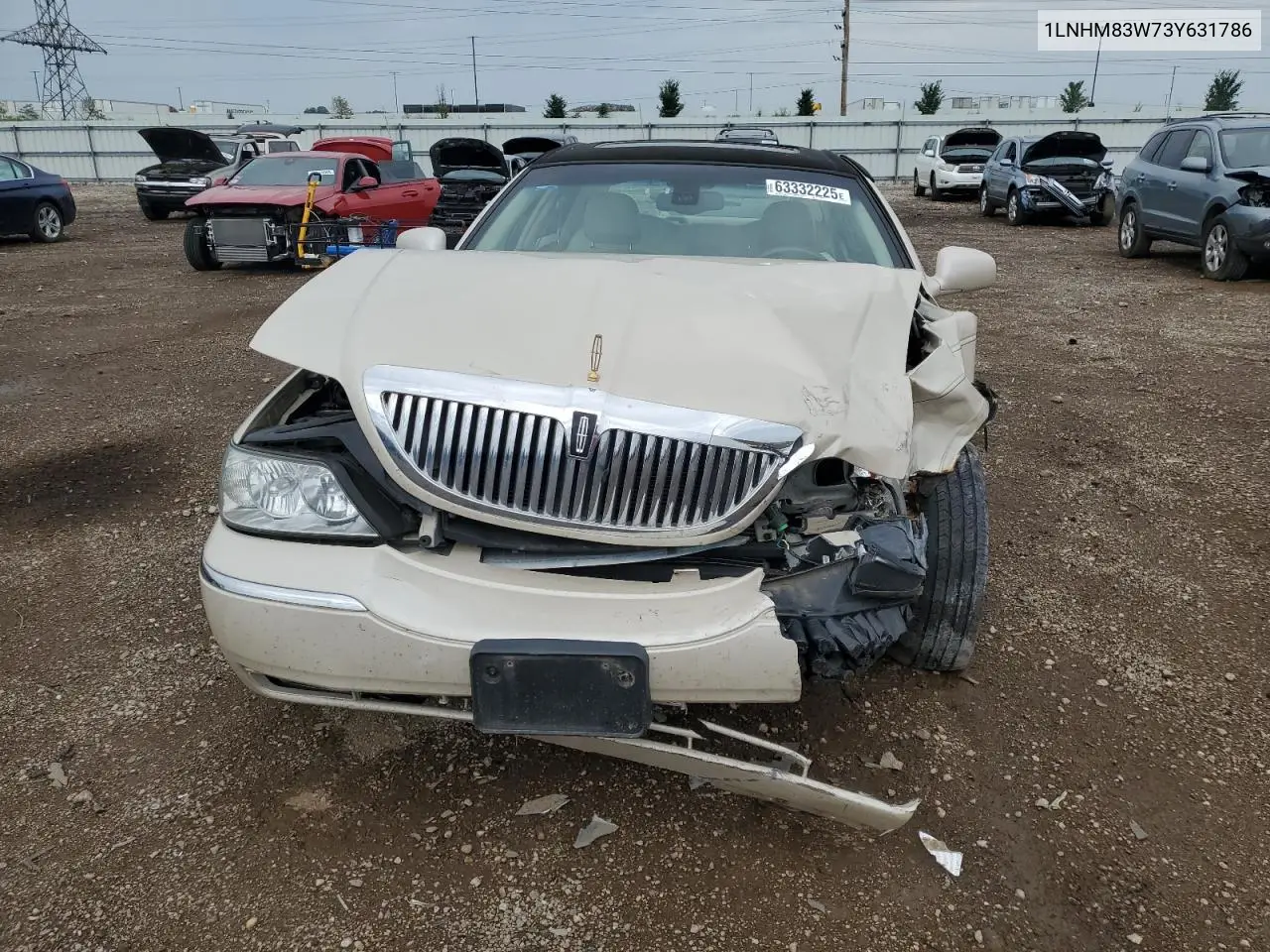 2003 Lincoln Town Car Cartier VIN: 1LNHM83W73Y631786 Lot: 63332225