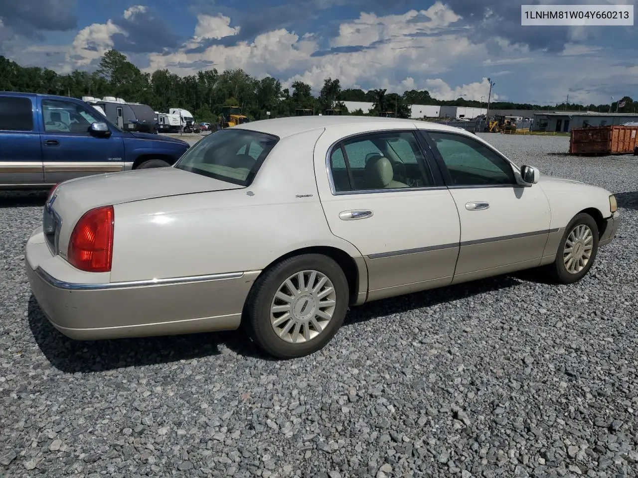2004 Lincoln Town Car Executive VIN: 1LNHM81W04Y660213 Lot: 63283005