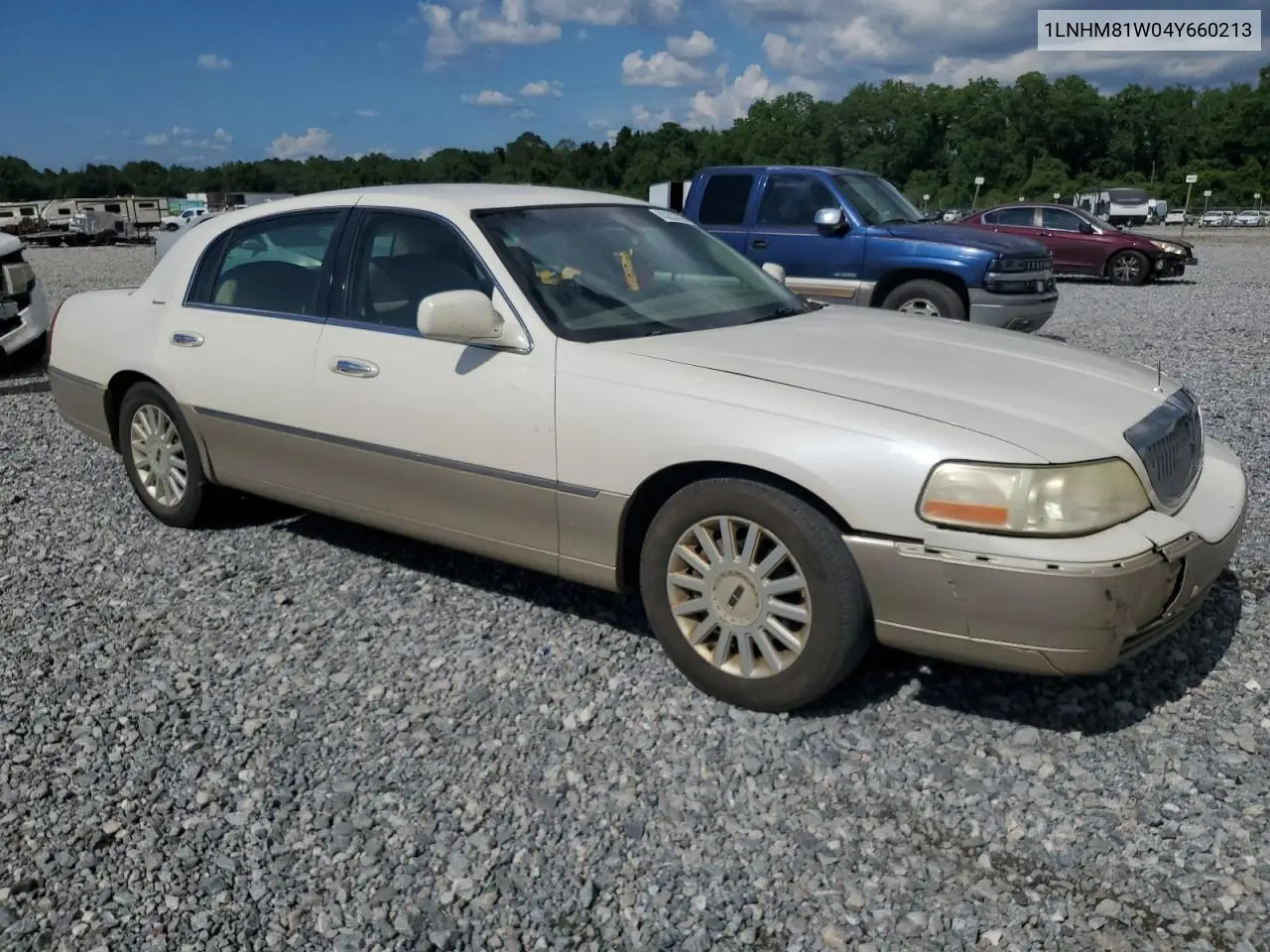 2004 Lincoln Town Car Executive VIN: 1LNHM81W04Y660213 Lot: 63283005