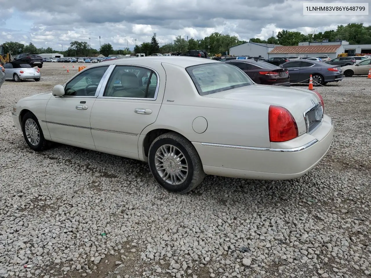 2006 Lincoln Town Car Designer VIN: 1LNHM83V86Y648799 Lot: 60209025
