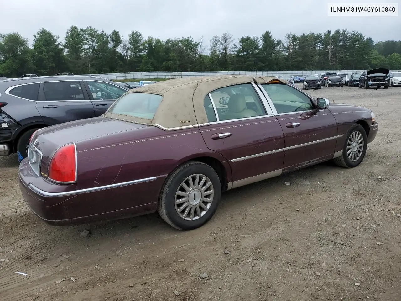 2006 Lincoln Town Car Signature VIN: 1LNHM81W46Y610840 Lot: 61987125