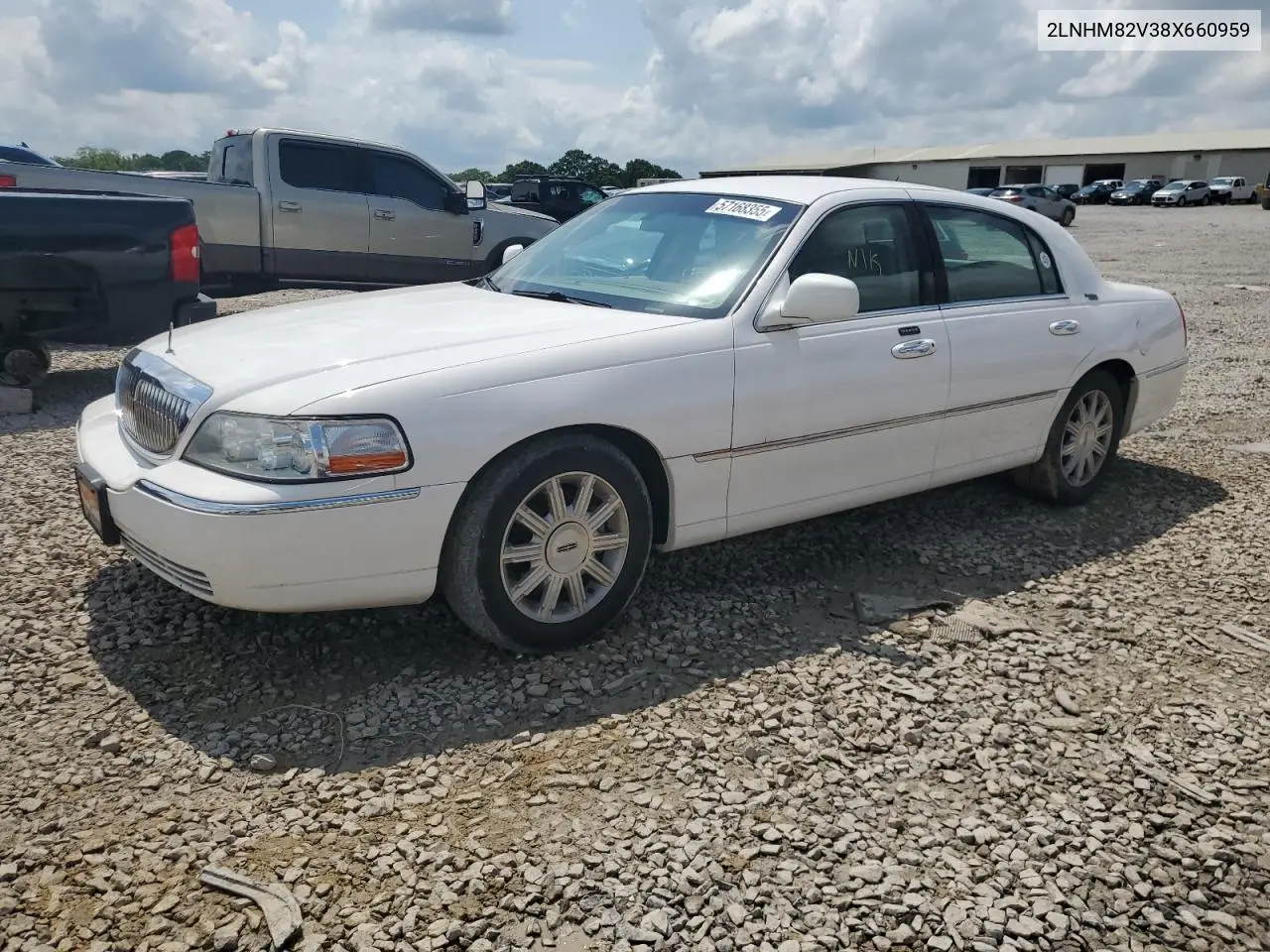 2008 Lincoln Town Car Signature Limited VIN: 2LNHM82V38X660959 Lot: 57168355