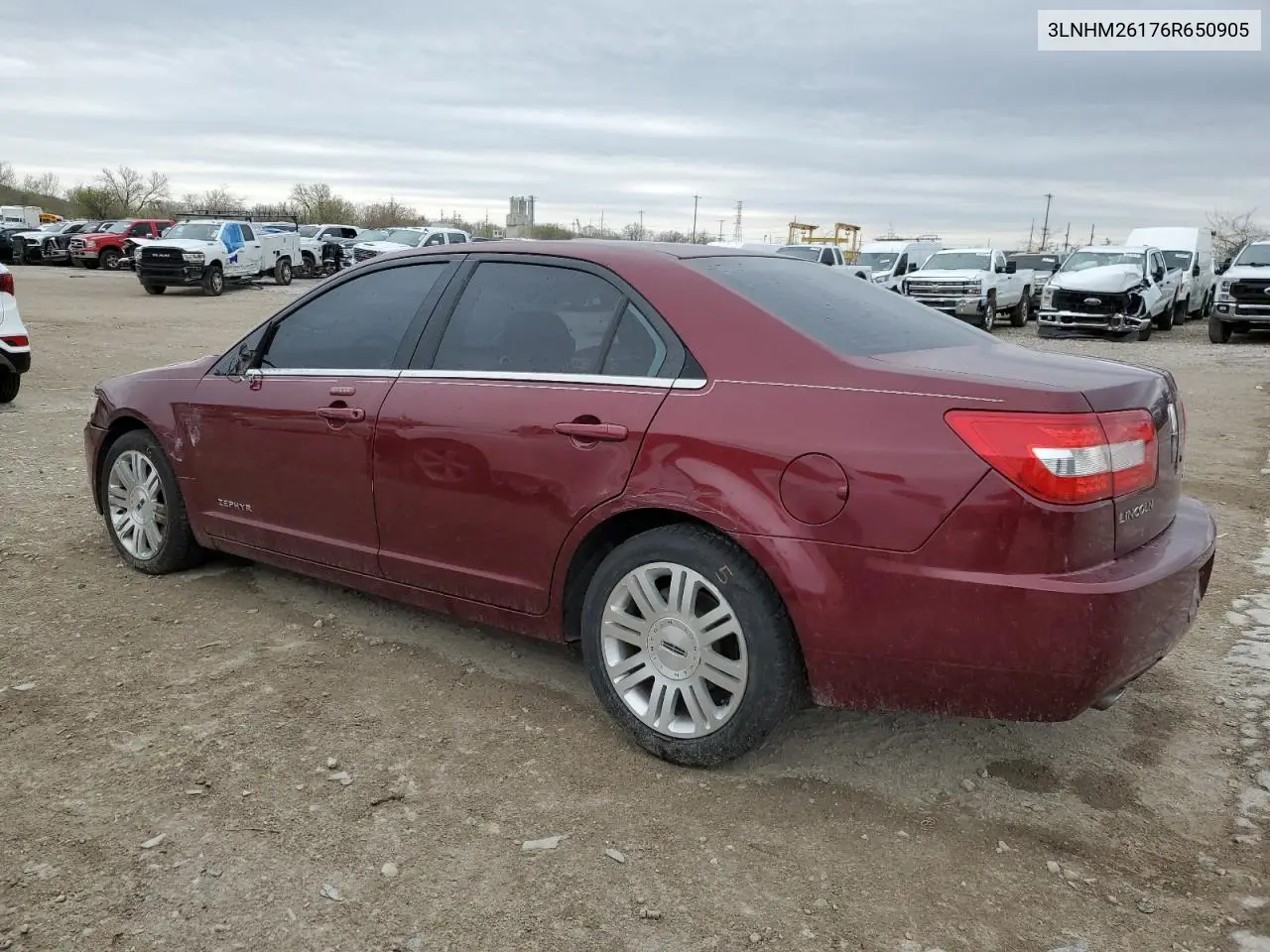 2006 Lincoln Zephyr VIN: 3LNHM26176R650905 Lot: 51562555