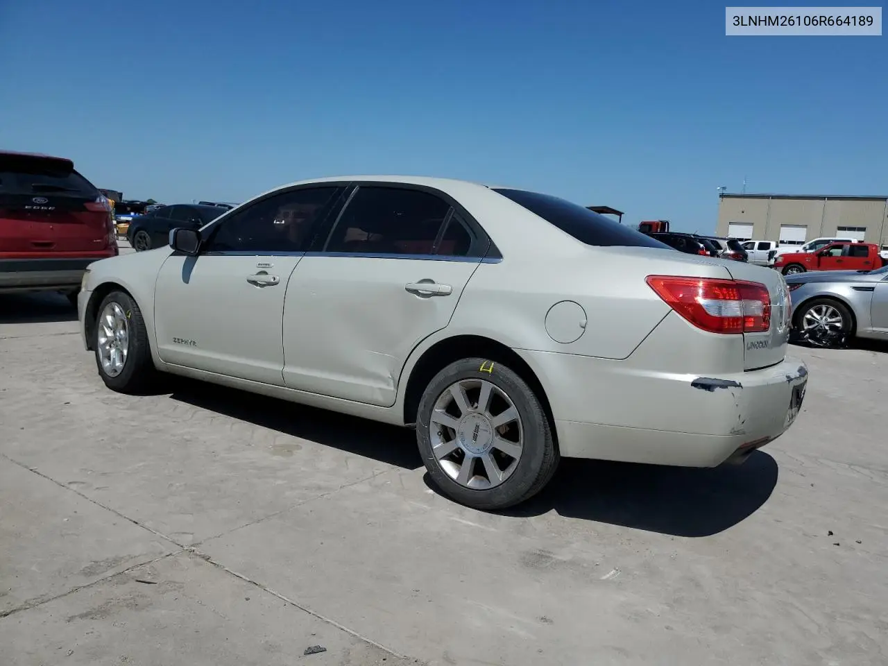 2006 Lincoln Zephyr VIN: 3LNHM26106R664189 Lot: 52370685
