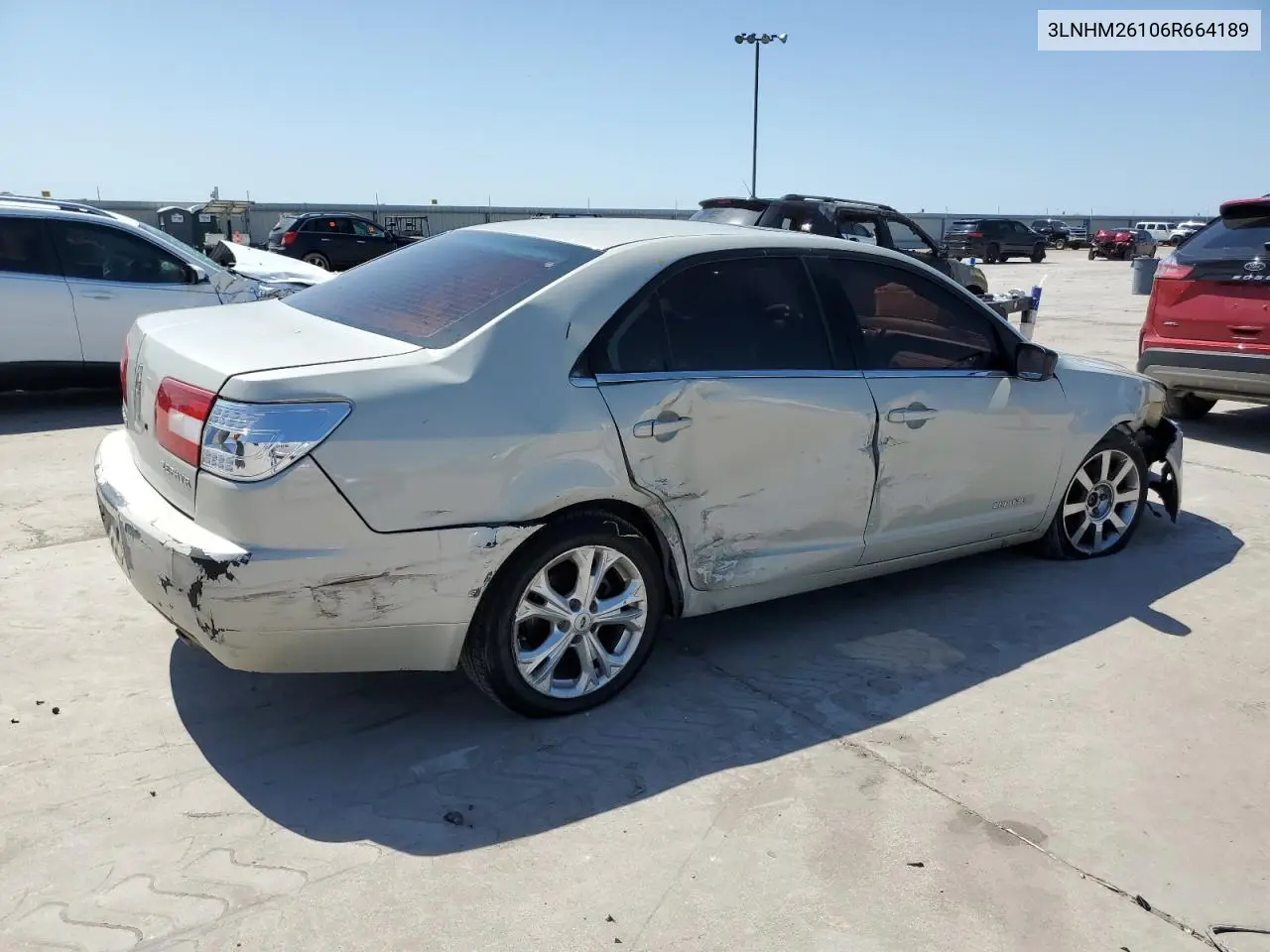 2006 Lincoln Zephyr VIN: 3LNHM26106R664189 Lot: 52370685
