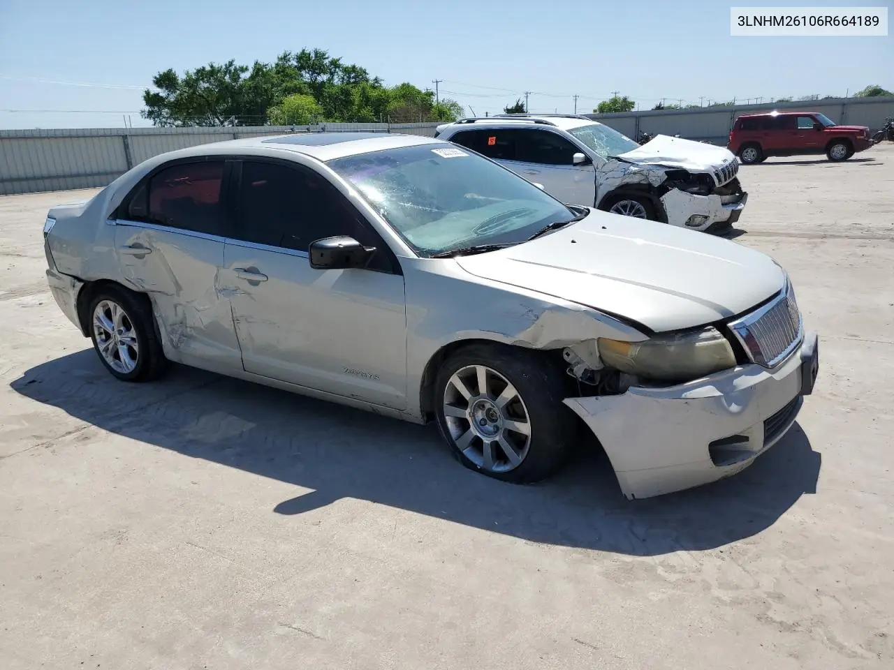 2006 Lincoln Zephyr VIN: 3LNHM26106R664189 Lot: 52370685