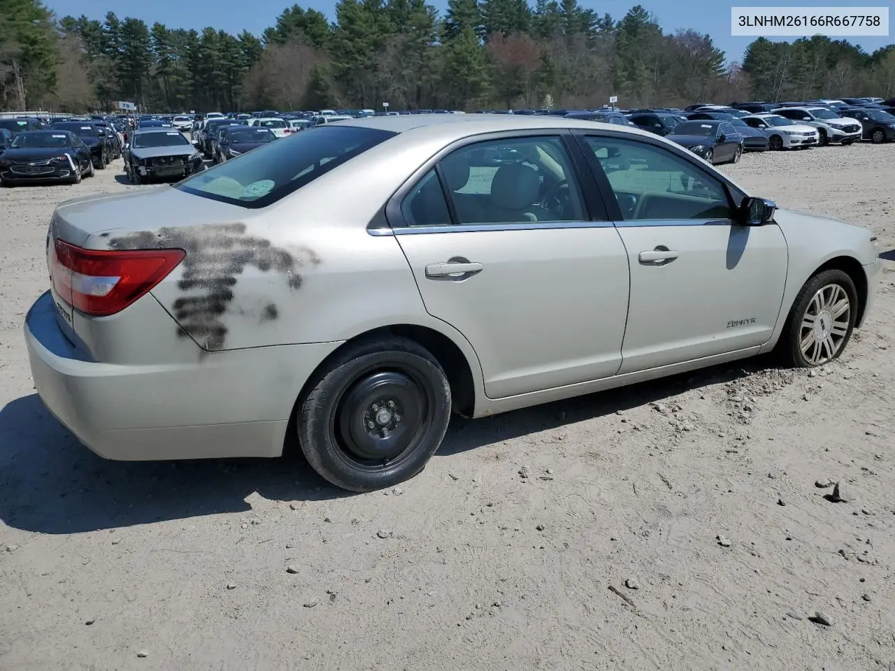 2006 Lincoln Zephyr VIN: 3LNHM26166R667758 Lot: 54474655