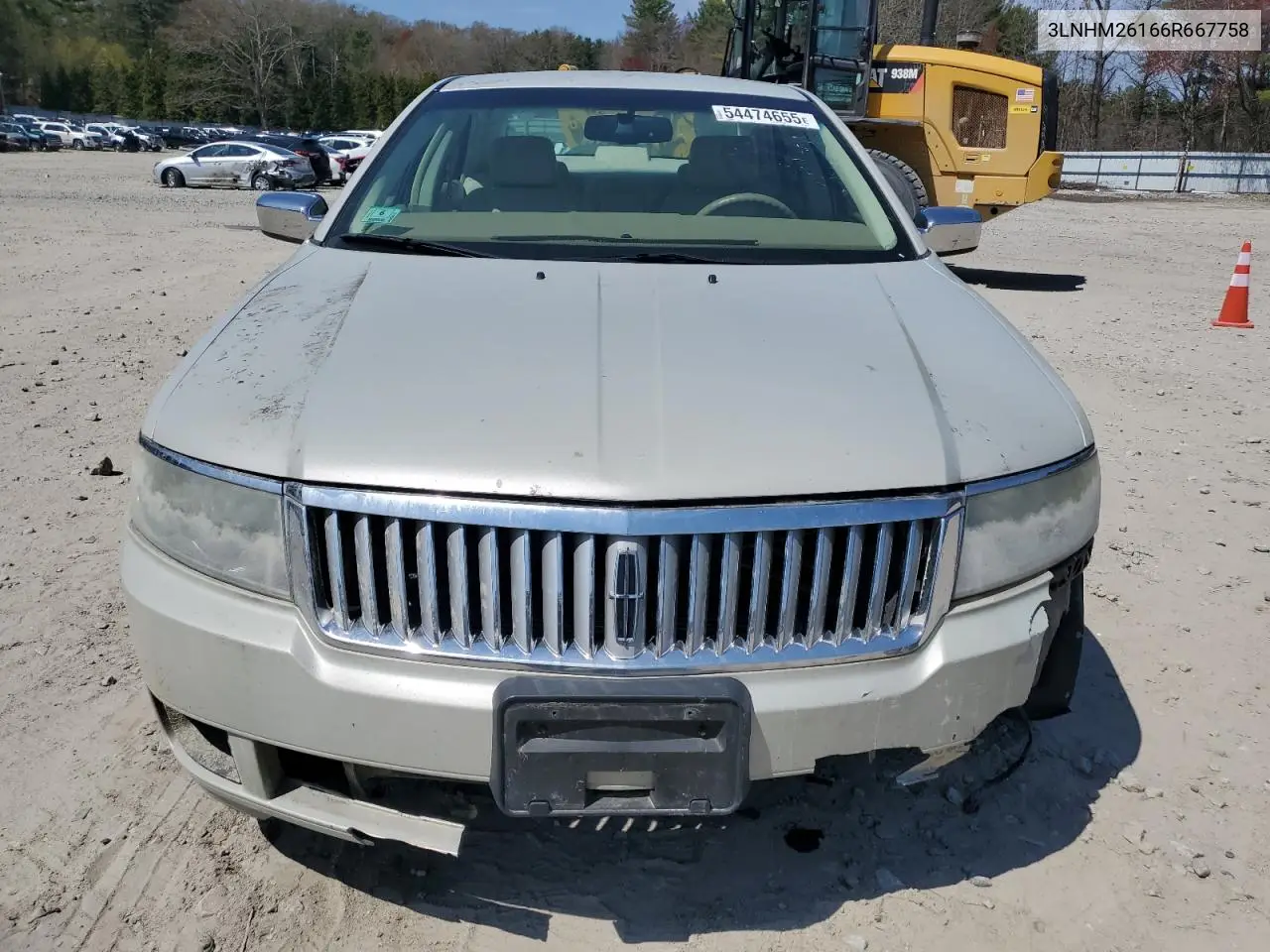 2006 Lincoln Zephyr VIN: 3LNHM26166R667758 Lot: 54474655