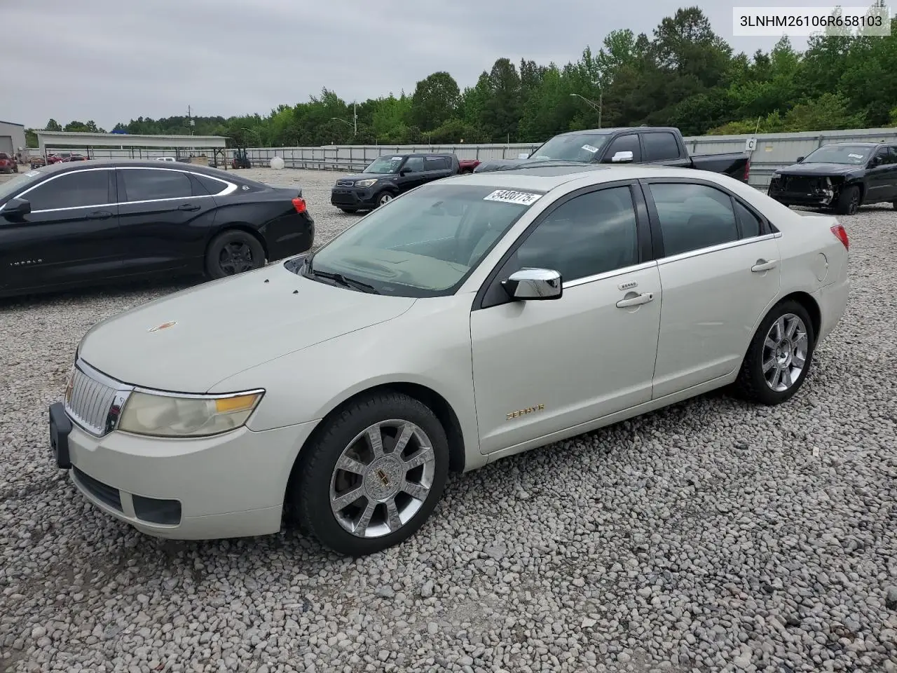 2006 Lincoln Zephyr VIN: 3LNHM26106R658103 Lot: 54890775