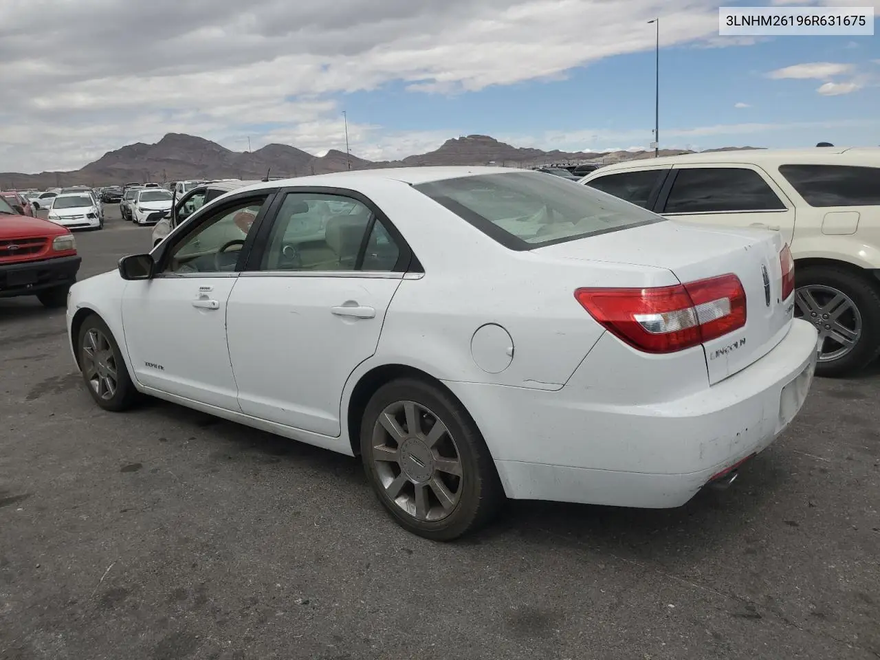 2006 Lincoln Zephyr VIN: 3LNHM26196R631675 Lot: 55121505