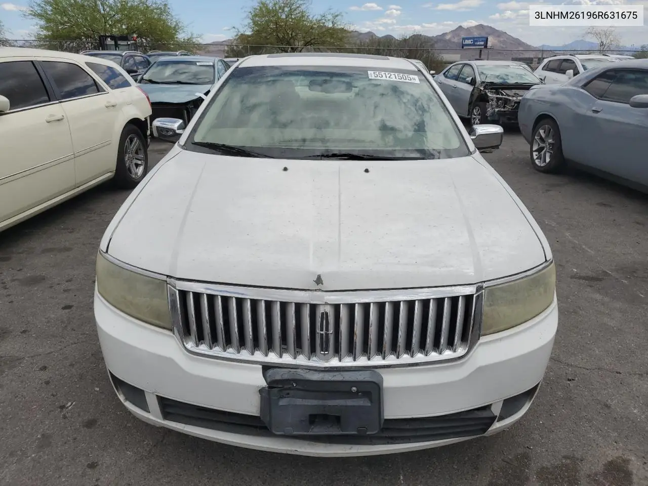 2006 Lincoln Zephyr VIN: 3LNHM26196R631675 Lot: 55121505