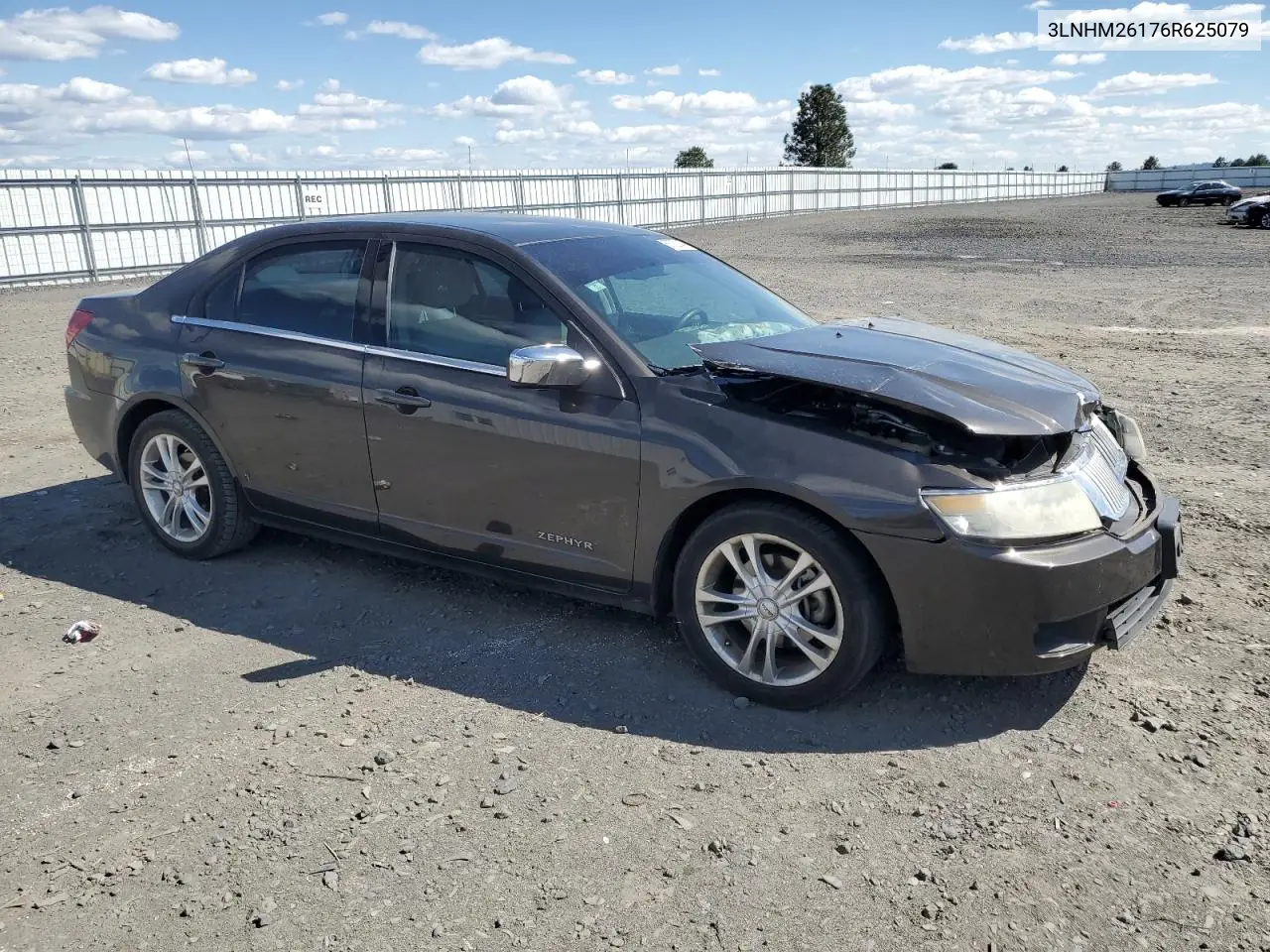 2006 Lincoln Zephyr VIN: 3LNHM26176R625079 Lot: 55782145